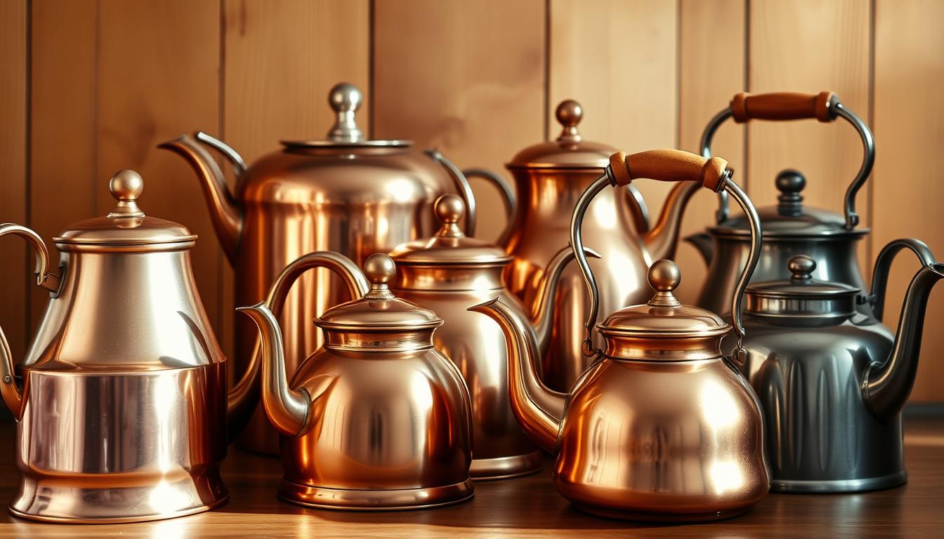copper tea kettle